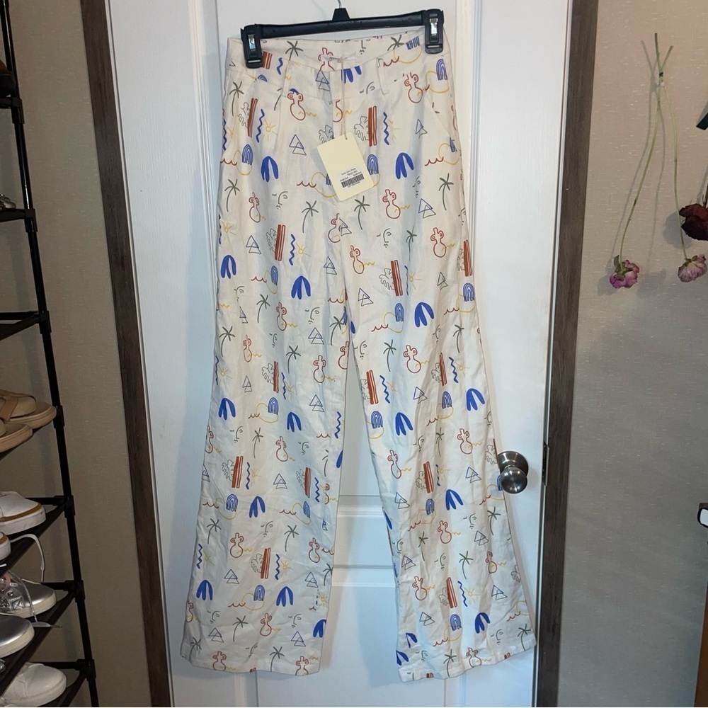 Peppermayo Isola Linen‎ Pants Parisian Life Size 4